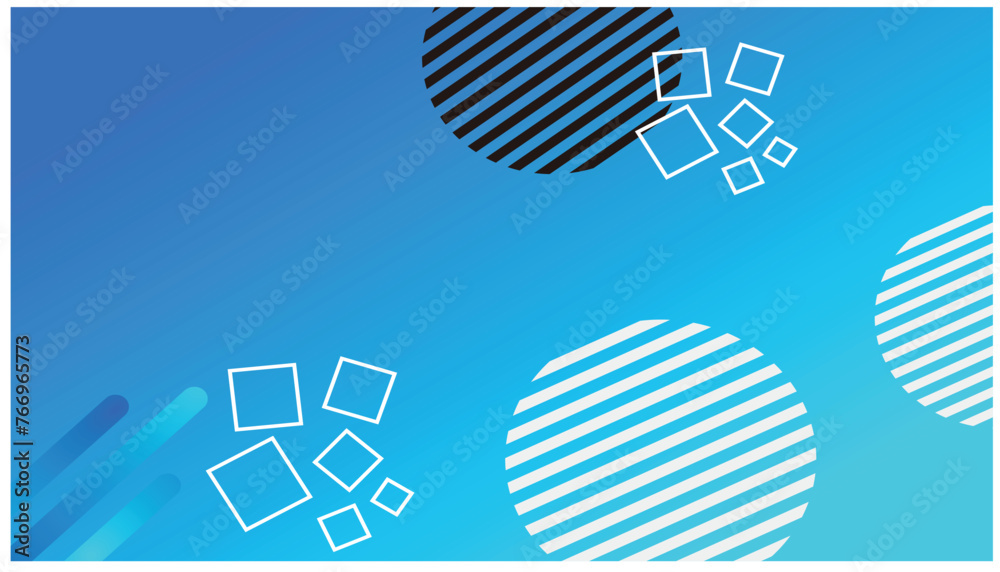 Poster abstract blue background with geometric shapes and place for your text. resources graphic background