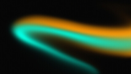 Grainy noise texture gradient background. yellow and Turquoise color