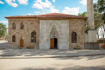 Obraz premium Kirsehir aladdin castle front side of mosque.