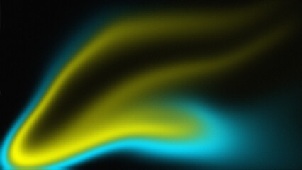 Turquoise, and yellow Grainy noise texture gradient background