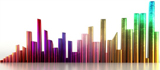 Futuristic cityscape with glowing forex chart