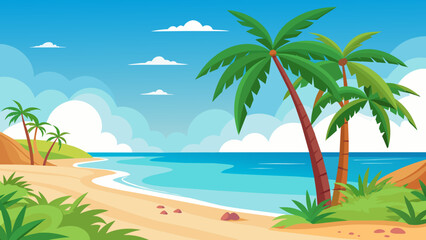 beach-background-with-sand-an-d-palm-trees