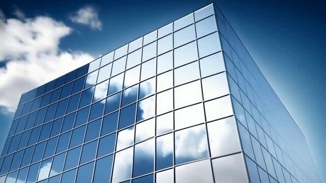 Modern Glass Building: A Symbol of Corporate Success