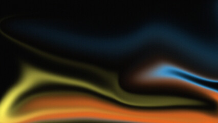Orange, blue, and yellow Grainy noise texture gradient background