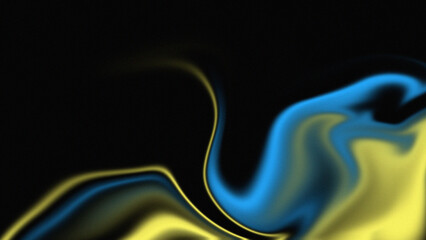Black, blue, and yellow Grainy noise texture gradient background