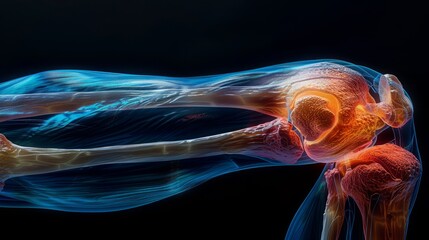 Detailed anatomical illustration of a human arm muscles