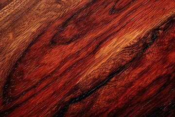 Red Mahogany Wood Background Texture with Closeup Pattern for Luxury Wallpaper