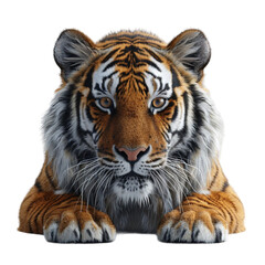 Fototapeta premium 3d illustration of tiger animal portrait, generative ai