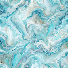 Texture background, seamless abstract marbleized texture background with white and aqua texture, tiles texture