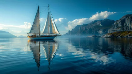  A sailboat in the sea © senadesign