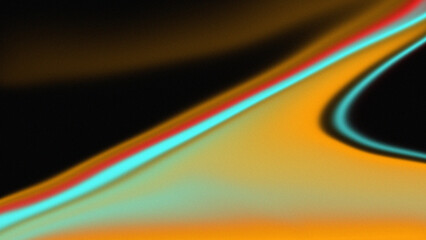 Orange, blue and yellow Grainy noise texture gradient background