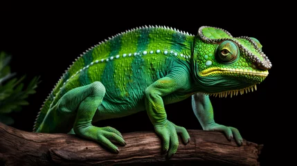 Foto op Canvas chameleon on a branch © Argun Stock Photos
