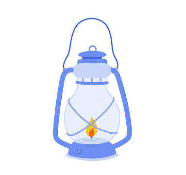 recommend clip art: Vector kerosene lamp clipart. Hand drawn flat illustration isolated on white background. Vintage lantern cartoon graphic