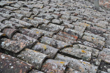 weathered roof tiles texture background