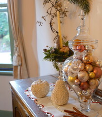 室内のクリスマスデコレーション