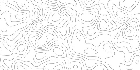 Topographic map and landscape terrain texture grid. Abstract lines background. Contour maps. Vector illustration. black and white topographic contours lines of mountains.	
