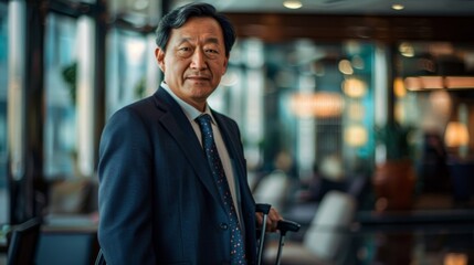 Naklejka premium Businessman on a business trip