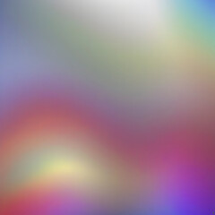 Rainbow and silver gradient background.