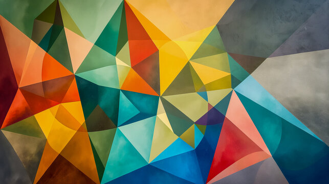 Abstract creative colorful background with polygon abstract shapes.