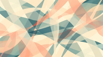 Abstract Geometric Pattern with Pastel Color Palette