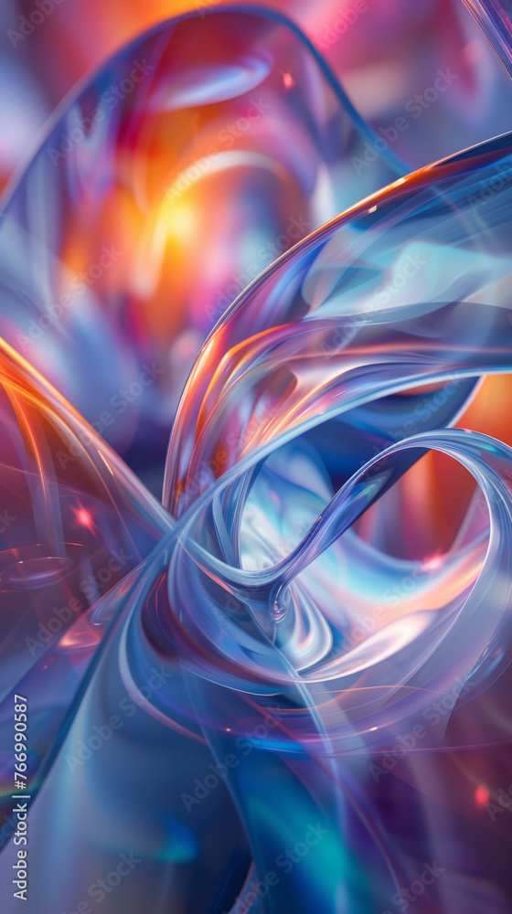 Canvas Prints Abstract Swirling Colors in Motion