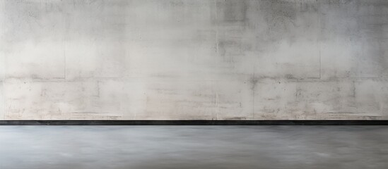 A picture displays a blurred concrete wall and floor with shades of brown, grey, and asphalt. The rectangular shapes give a hardwood flooring appearance in the darkness - obrazy, fototapety, plakaty