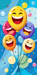 Lighter Than Air, Lighter Than Hearts: Balloons That Spark Laughter and Joy (Celebrating World Happiness Day - March 20 & World Laughter Day - May 1) and birthday party also
