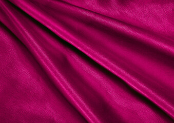 Obraz premium Red cloth pattern close view, textile material background