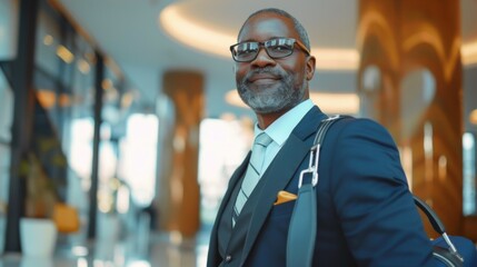 Businessman on a business trip