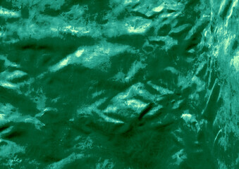 Green cloth pattern close view, textile material background