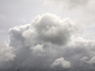 White cumulus clouds background, summer clouds
