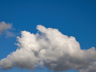 White cumulus clouds background, summer clouds