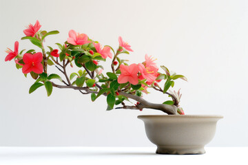 Naklejka na ściany i meble Blooming Azalea Bonsai Beauty
