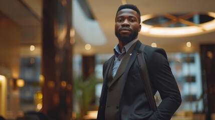 Fototapeta premium Businessman on a business trip
