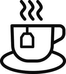 Cup of tea icon isolated