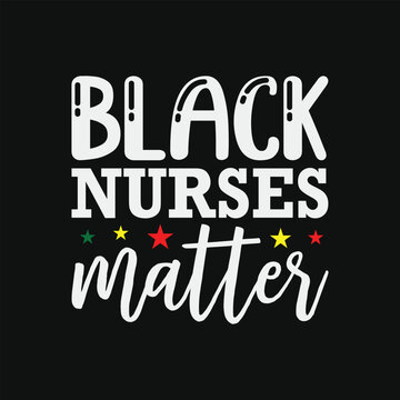 Naklejki Black Nurses Matter Afrocentric Gift Idea For Rn & Lpn