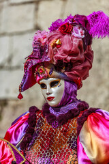 Disguised Person - Annecy Venetian Carnival 2014
