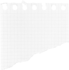 White Torn Ripped Paper Piece, Graphic Element