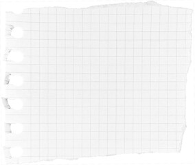 White Torn Ripped Paper Piece, Graphic Element