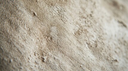 Vintage burlap canvas texture background with copy space. Natural fiber material with aged edges, weathered white color, perfect for rustic or vintage design projects.