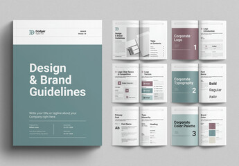 Fototapeta na wymiar Design and Brand Guidelines Template