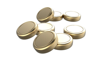 gold Coin 3d render illustration for business money investment concept