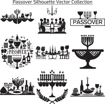 Passover silhouette vector