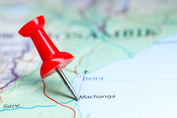 Machanga, Mozambique pin on map