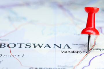 Mahalapye, Botswana pin on map