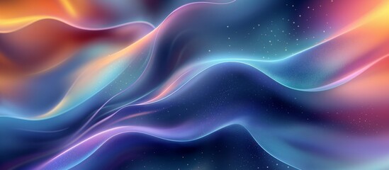 Obraz premium Abstract 3d wavy background, Sound wave and audio technology concept, Equalizer sound wave vizualisation, AI generated