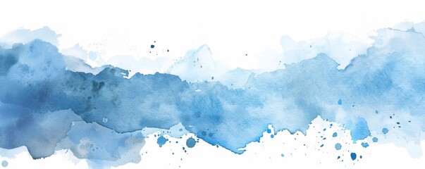 simple watercolor canvas, pure white background