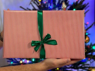 A New Year's gift in the hands.