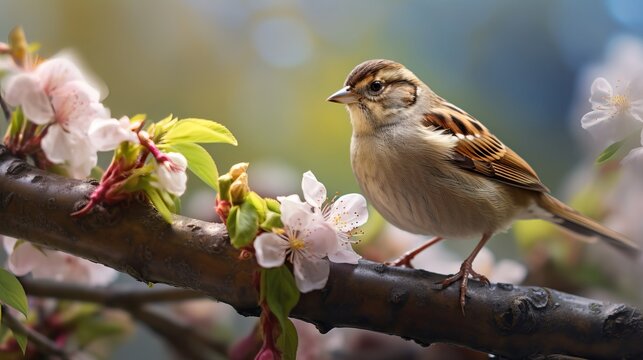 Sparrow Serenity: Charming Images of Delightful Little Birds