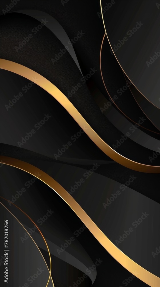 Canvas Prints black and gold background